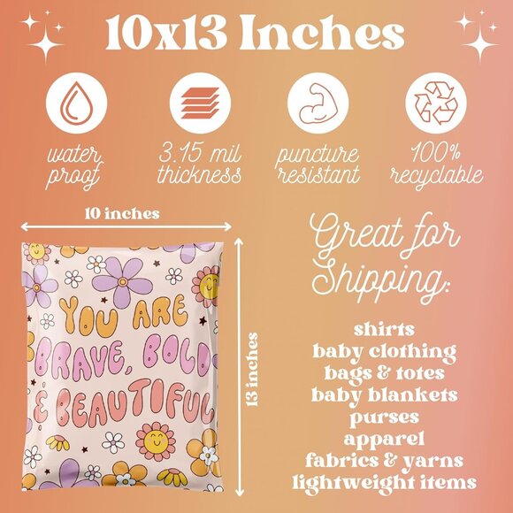 25ct Medium 10x13 Poly Mailers - Picture 2 of 3